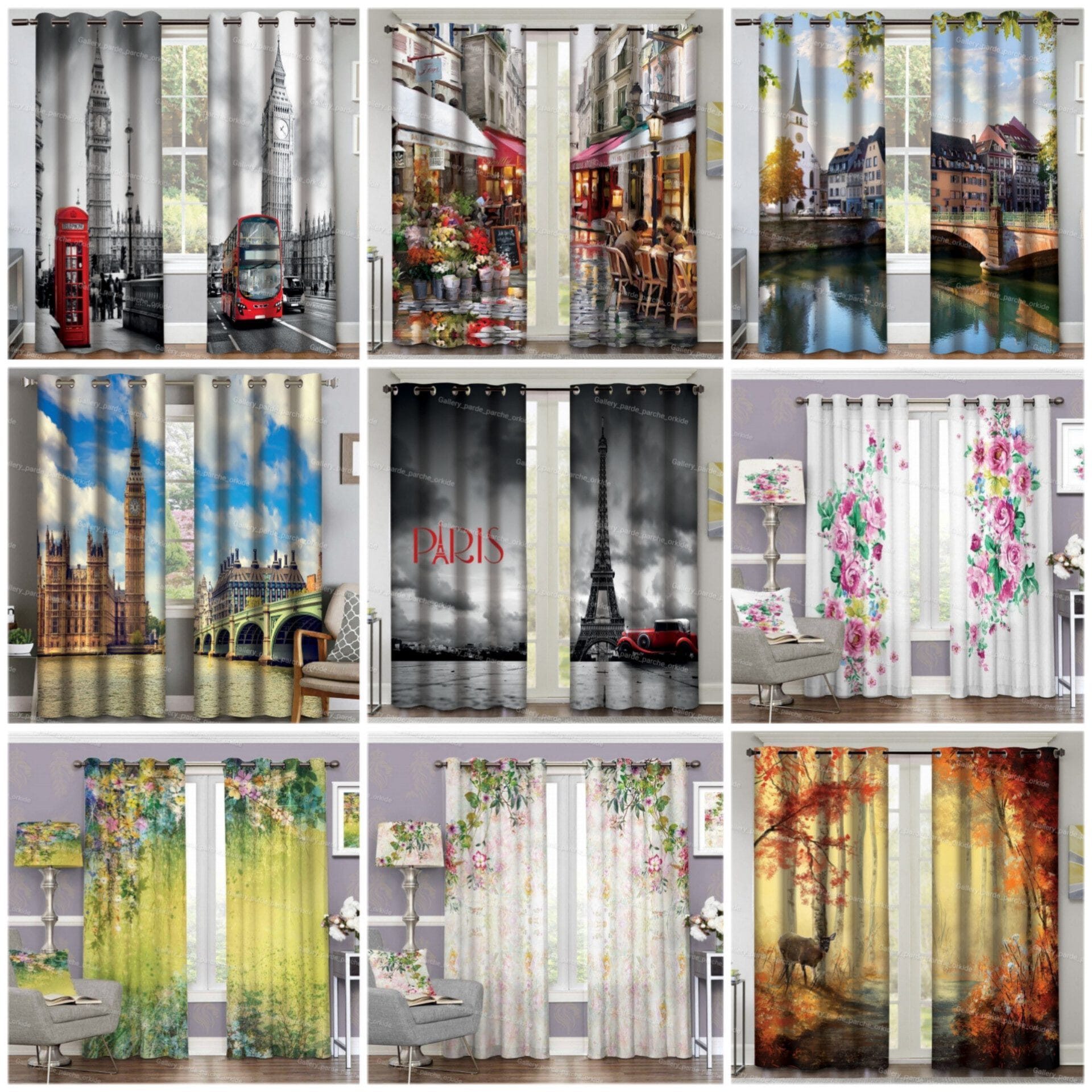 پرده چاپی طرح طبیعت مناسب دکوراسیون آرامشبخش پرده چاپی طرح طبیعت، مناسب برای دکوراسیون اتاق نشیمن و اتاق خواب، با تصاویر طبیعی و زیبا