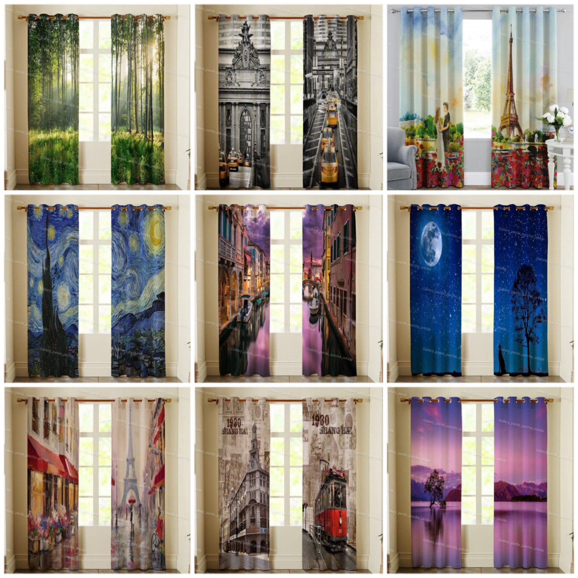 پرده چاپی طرح طبیعت مناسب دکوراسیون آرامشبخش پرده چاپی طرح طبیعت، مناسب برای دکوراسیون اتاق نشیمن و اتاق خواب، با تصاویر طبیعی و زیبا