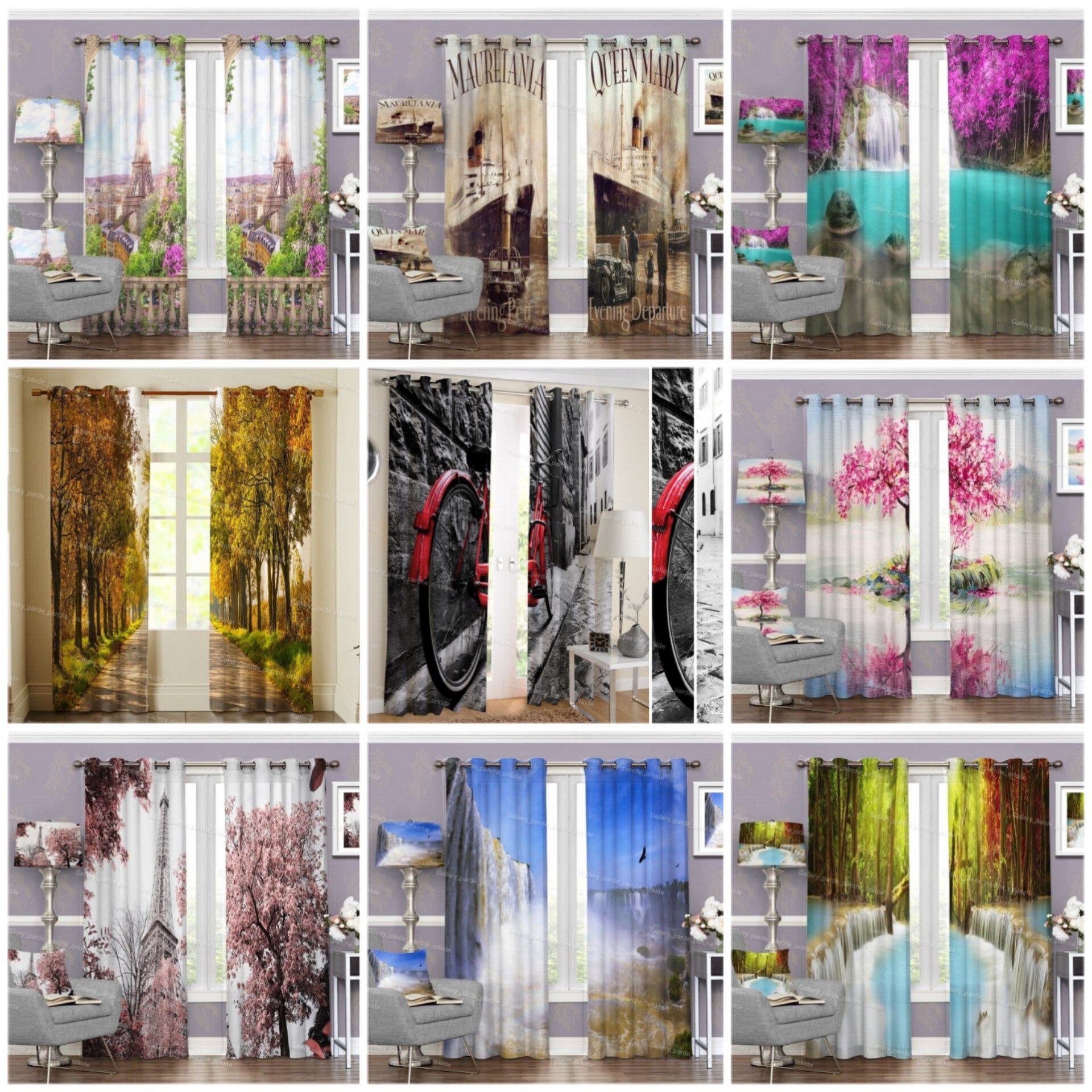 پرده چاپی طرح طبیعت مناسب دکوراسیون آرامشبخش پرده چاپی طرح طبیعت، مناسب برای دکوراسیون اتاق نشیمن و اتاق خواب، با تصاویر طبیعی و زیبا