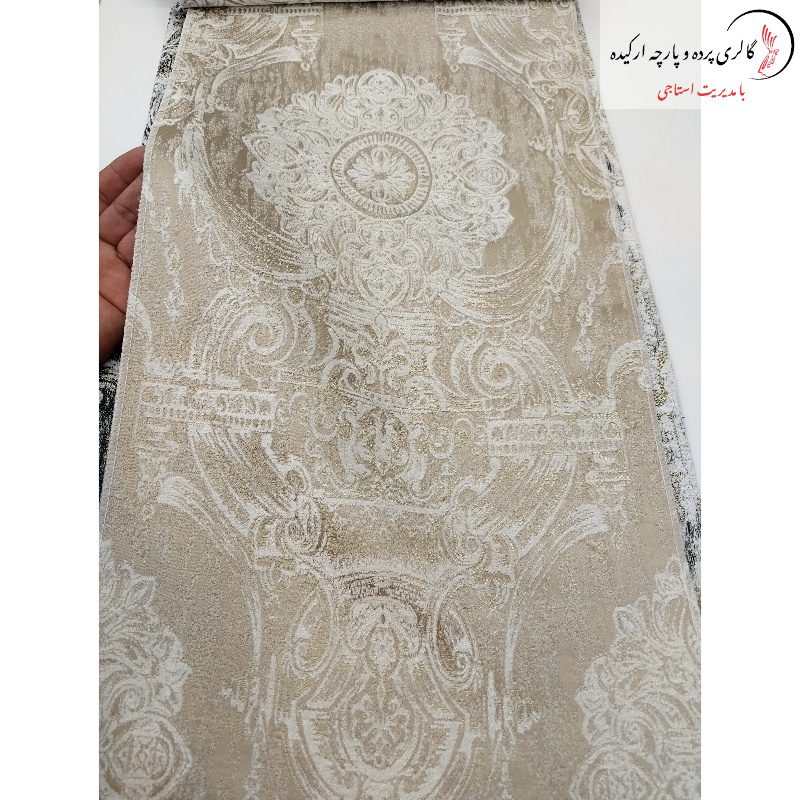 پارچه شانل طرح‌ دار با بافت نرم و طرح‌های زیبا، مناسب برای پرده و مبلمان