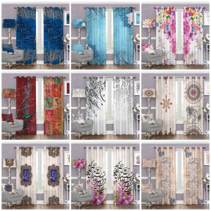 پرده چاپی طرح نستعلیق با چاپ دیجیتال و کیفیت بالا
