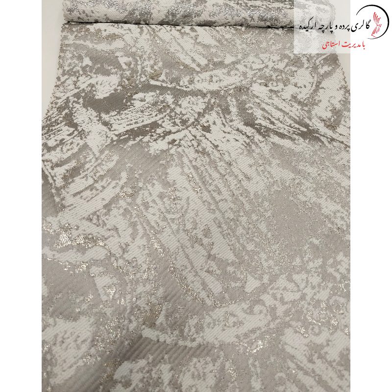 پارچه ژاکارد سیم‌ دوزی شده طرح پتینه با طراحی برجسته و جلوه‌ای خاص