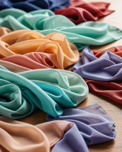 پارچه حریر سبک و نیمه‌شفاف برای دوخت پرده