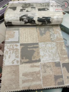 پارچه مخمل پتینه طرح‌ دار مناسب پرده و مبلمان