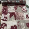 پارچه مخمل پرده ای مخمل پتینه طرح دار مناسب پرده و مبلمان
